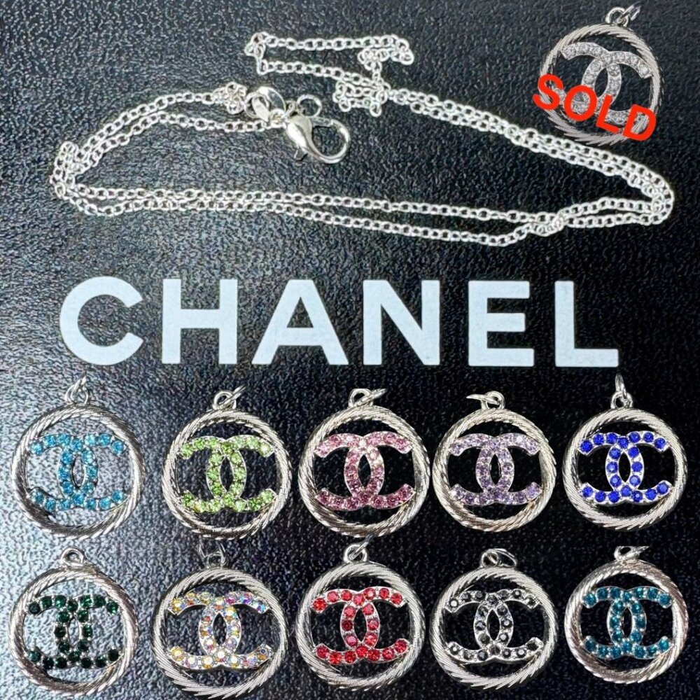 Chanel CC Rope Charm - Authentic Charm with Silver-Tone Unbranded Chain